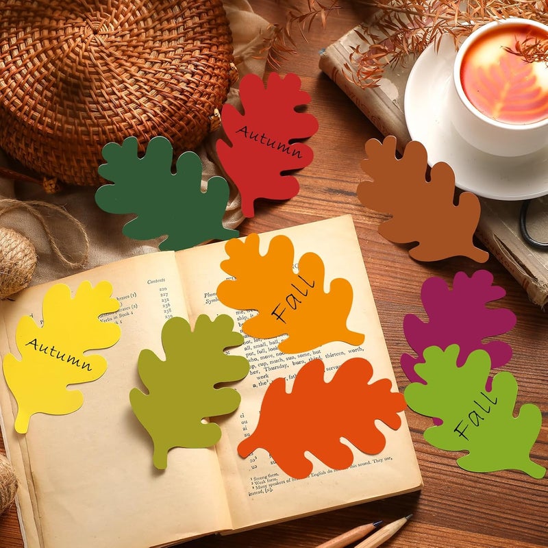 Geyee 108 Pcs Fall Leaf Cutouts for Bulletin Board Thanksgiving Classroom Paper Leaves Cutouts Die Cuts Decoration for DIY Projects Autumn Craft School Party Decor(Fall Leaves) - Image 3